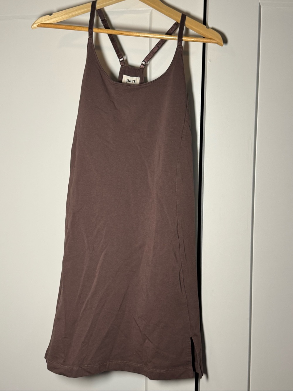 NWOT Pact Organic Cotton Racerback Active Dress with Shorts Medium